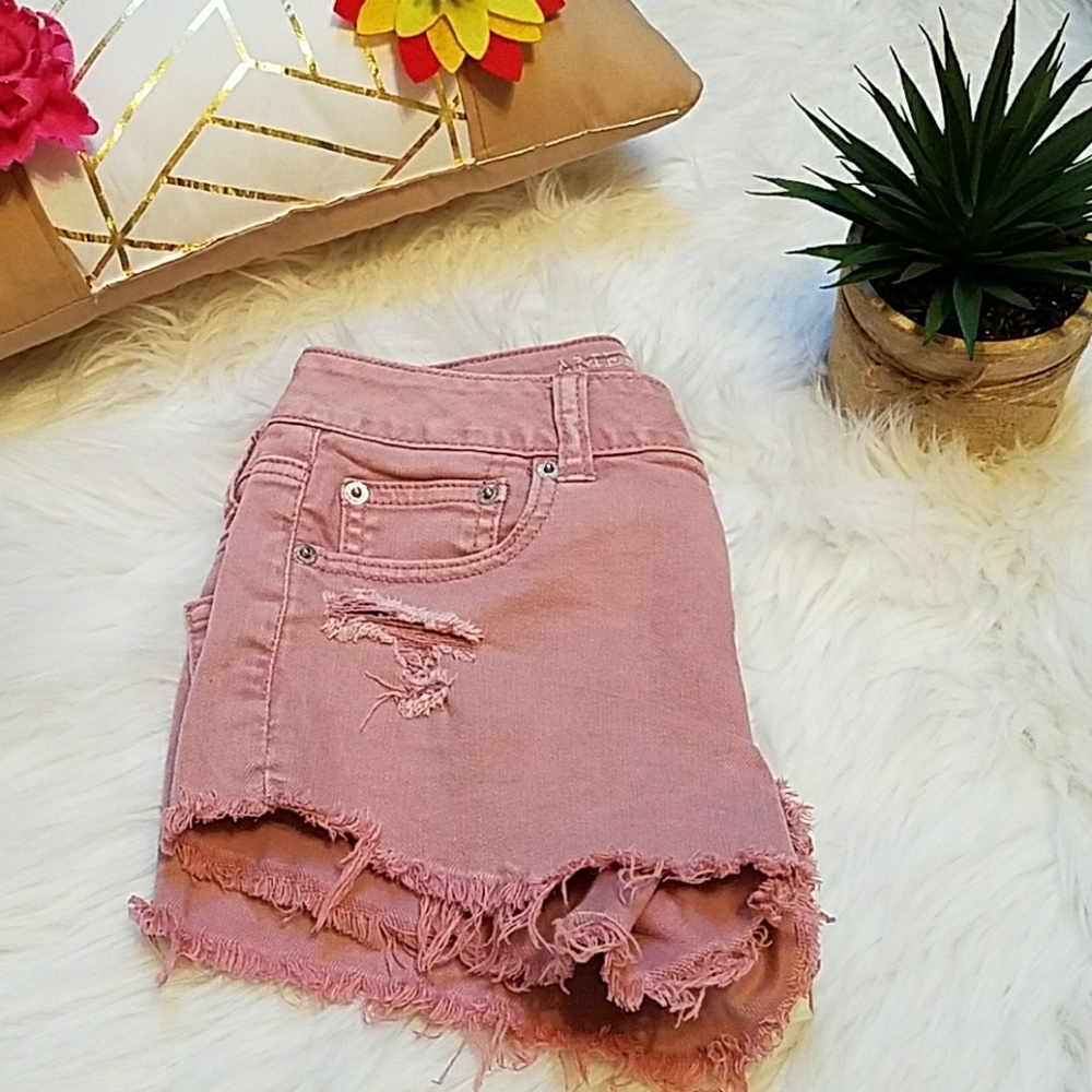 American Eagle Outfitters high waist shorts 0 - Picture 7 of 8